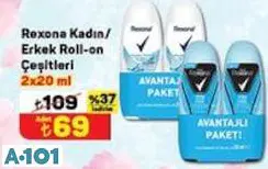 REXONA KADIN/ERKEK ROLL-ON ÇEŞİTLERİ 2X20 ML REXONA KADIN/ERKEK ROLL-ON ÇEŞİTLERİ 2X20 ML